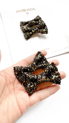 Parzinho Glitter - Preto (6 anos da Mug)