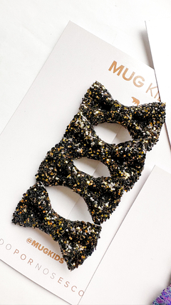 Imagem do Parzinho Glitter - Preto (6 anos da Mug)