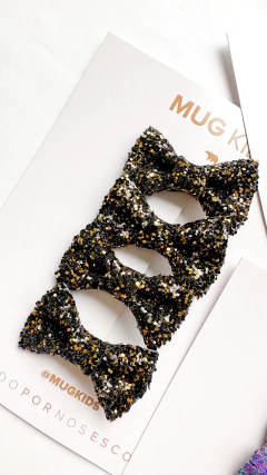 Imagem do Parzinho Glitter - Preto (6 anos da Mug)