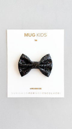 Laço Glitter Diamond - Preto