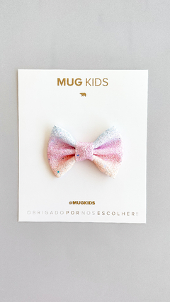 Laço Glitter Especial - Marshmallow