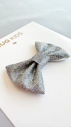 Laço Glitter Holográfico - Prata - comprar online