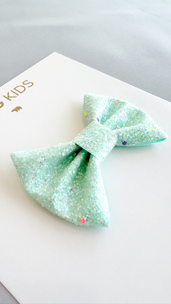 Laço Glitter Joy - Verde - comprar online
