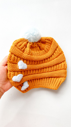 Touca de Inverno - Love Blue