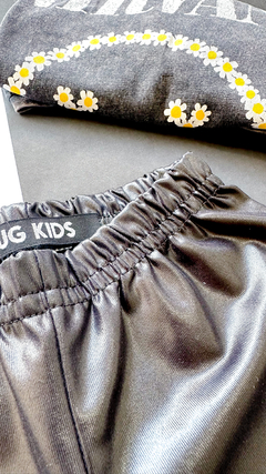 Legging Gloss - Preto Diamond - Mug Kids