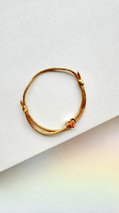 Imagem do Pulseira Seda - Pingente Coração