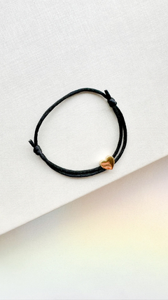 Pulseira Seda - Pingente Coração na internet