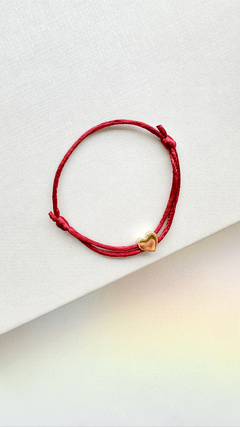 Imagem do Pulseira Seda - Pingente Coração