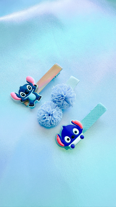 Trio Hair Slide - Stitch Pompom na internet