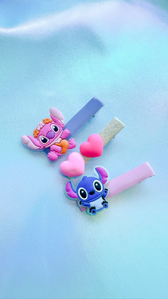 Trio Hair Slide - Stitch Love na internet