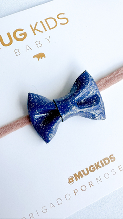 Laço Baby - Verniz com Glitter (Cores)