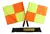 COMBO ARBITRO PROFESSIONAL 2 BANDERINES + 1 SILBATO FOX + 1 SET TARJETAS - DUAL TRAIN