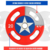 DISCOS ENGOMADOS CON DISEÑO "CAPITAN AMERICA" - DUALSUPLEMENTOSARGENTINA