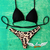 Top de Biquíni Cortininha - DUPLA FACE - PRETO / Leopardo - comprar online