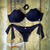 Calcinha de Biquíni Tanga Asa Delta de Amarrar com Empina Bumbum - PRETA - ASA Morena • Moda Praia • Top Concha Sereia • O Original • Mais Lindo do Brasil •