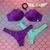 Imagem do Calcinha de Biquíni Tanga Asa Delta com Empina Bumbum - VIOLETA Canelado