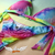 Top de Biquíni Triângulo Fixo - Estampa New Tiedye - loja online