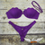 Calcinha de Biquíni Tanga Asa Delta com Empina Bumbum - Violeta AMOR Perfeito na internet