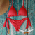 Top de Biquíni Cortininha - VERMELHO Paixão - comprar online