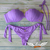 Calcinha de Biquíni Tanga Asa Delta de Amarrar com Empina Bumbum - LILÁS Lavanda - ASA Morena • Moda Praia • Top Concha Sereia • O Original • Mais Lindo do Brasil •