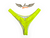 Calcinha de Biquíni Tanga Asa Delta com Empina Bumbum - AMARELO NEON CANÁRIO - comprar online