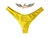 Calcinha de Biquíni Tanga Asa Delta com Empina Bumbum - AMARELO SUN