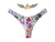Calcinha de Biquíni Tanga Asa Delta com Empina Bumbum - Floral-Bem-Me-Quer