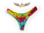 Calcinha de Biquíni Tanga Asa Delta com Empina Bumbum - DUPLA FACE - Estampa New Tiedye / Verde Água Aruba - comprar online