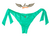 Calcinha de Biquíni Tanga Asa Delta de Amarrar com Empina Bumbum - VERDE Menta - comprar online