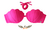 Biquíni Top Concha Sereia - ROSA NEON