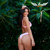 Calcinha de Biquíni Tanga Asa Delta com Empina Bumbum - DUPLA FACE - Estampa Tiedye Margaridas / Rosa Chiclete na internet