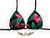 Top de Biquíni Cortininha - Hibiscos