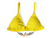 Top de Biquíni Triângulo Fixo - AMARELO Margarida