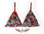 Top de Biquíni Triângulo Fixo - Floral Animal Print