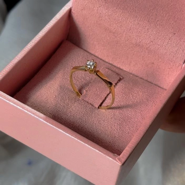 Anel solitário classic ouro 18k