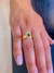 Anel esmeralda cravejado ouro 18k - comprar online