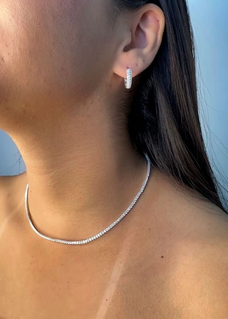 Colar Riviera prata 925