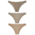 Kit 03 Calcinhas Tanga em microfibra - DelRio