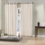 Cortina Pratika Lisa Slim 2,60 x 1,70m - Marfim e Areia - Bella Janela - comprar online