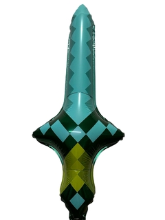 GLOBO METALIZADO 14" ESPADA MINECRAFT
