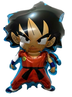 GLOBO METALIZADO 14" GOKU BORDE CELESTE