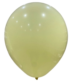 GLOBO NEW ASIA BALLONS 12" AMARILLO PASTEL X 50 UN