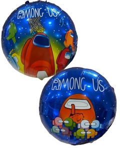 GLOBO METALIZADO 18" AMONG US AZUL