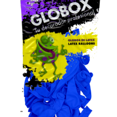 GLOBOX PERLADO 9" X 25 UNIDADES AZUL FRANCIA - comprar online