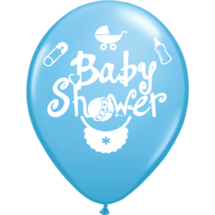 GLOBO BABY SHOWER CELESTE X 25 UNIDADES