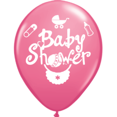 GLOBO BABY SHOWER ROSA X 25 UNIDADES