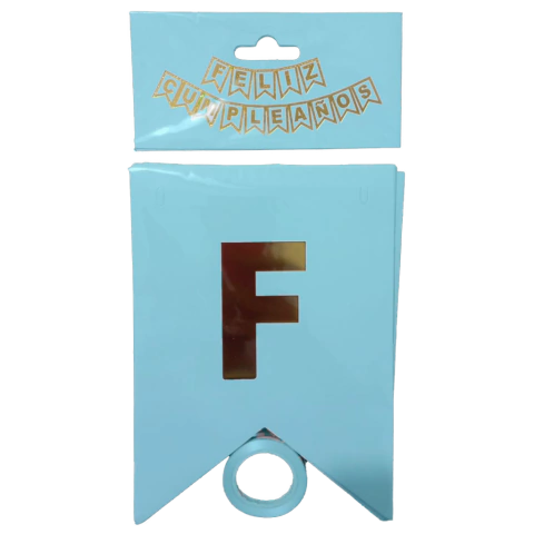 BANDERIN FELIZ CUMPLEAÑOS CELESTE