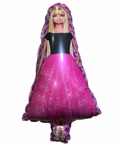 GLOBO METALIZADO 20" FIGURA BARBIE