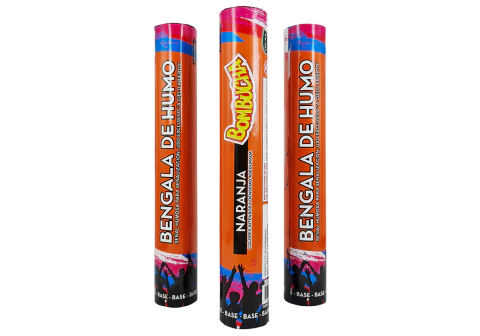 BOMBUCHA BENGALA DE HUMO NARANJA X UNIDAD - comprar online