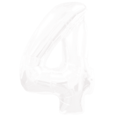 GLOBO METALIZADO 32" BLANCO #4